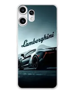 Чехол для Nothing CMF Phone 2 Pro с картинкой «Классическая надпись Lamborghini»