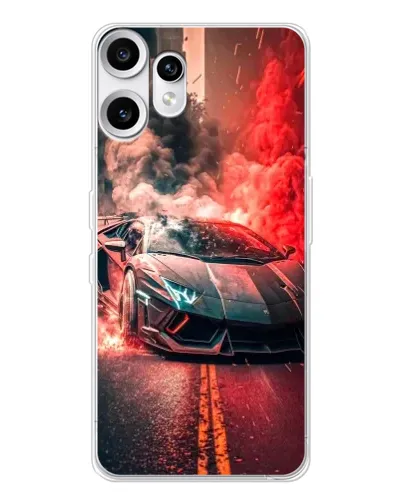 Чехол для Nothing CMF Phone 2 Pro с картинкой «Lamborghini красный дым» Чехол для Nothing CMF Phone 2 Pro с картинкой «Lamborghini красный дым»