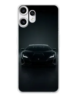Чехол для Nothing CMF Phone 2 Pro с картинкой «Черный Lamborghini Aventador»