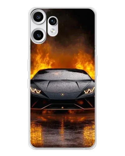 Чехол для Nothing CMF Phone 2 Pro с картинкой «Lamborghini в огне» Чехол для Nothing CMF Phone 2 Pro с картинкой «Lamborghini в огне»