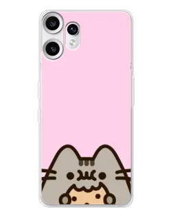 Чехол для Nothing CMF Phone 2 Pro с картинкой «Pusheen и печенье»