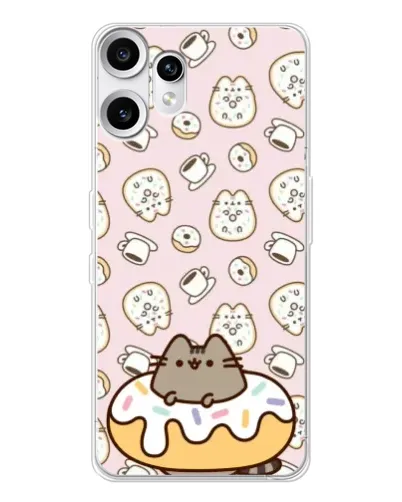 Чехол для Nothing CMF Phone 2 Pro с картинкой «Пушин на пончике» Чехол для Nothing CMF Phone 2 Pro с картинкой «Пушин на пончике»