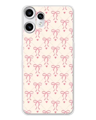 Чохол для Nothing CMF Phone 2 Pro з картинкою «Рожеві бантики Coquette» Чохол для Nothing CMF Phone 2 Pro з картинкою «Рожеві бантики Coquette»