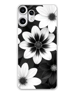 Чехол для Nothing CMF Phone 2 Pro с картинкой «Монохромные астры» Чехол для Nothing CMF Phone 2 Pro с картинкой «Монохромные астры»
