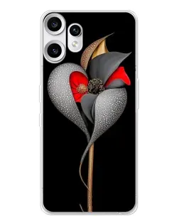 Чехол для Nothing CMF Phone 2 Pro с картинкой «Серебряный фантазийный цветок» Чехол для Nothing CMF Phone 2 Pro с картинкой «Серебряный фантазийный цветок»