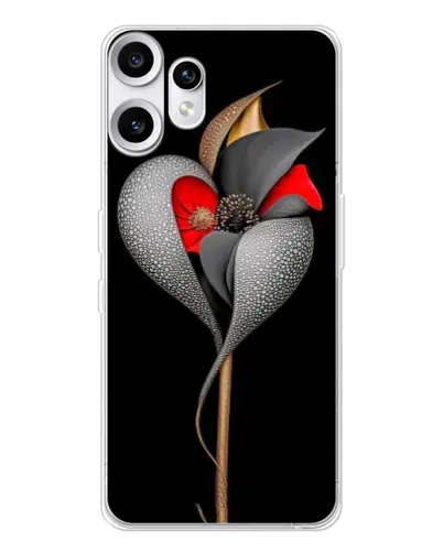 Чехол для Nothing CMF Phone 2 Pro с картинкой «Серебряный фантазийный цветок» Чехол для Nothing CMF Phone 2 Pro с картинкой «Серебряный фантазийный цветок»