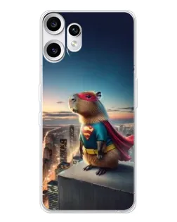 Чехол для Nothing CMF Phone 2 Pro с картинкой «Капи-мен супергерой»