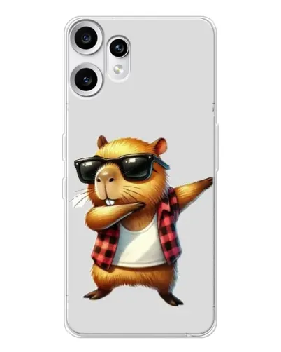 Чехол для Nothing CMF Phone 2 Pro с картинкой «Капибара рэпер даб»