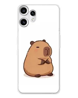 Чехол для Nothing CMF Phone 2 Pro с картинкой «Толстенькая капибара»