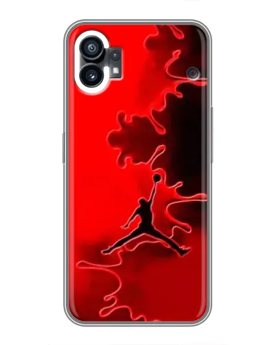Чехол для Nothing Phone 1 с картинкой «Jordan Red Smoke» Чехол для Nothing Phone 1 с картинкой «Jordan Red Smoke»