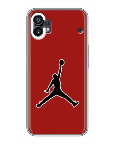 Чехол для Nothing Phone 1 с картинкой «Jordan Red Back» Чехол для Nothing Phone 1 с картинкой «Jordan Red Back»