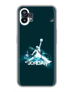 Чехол для Nothing Phone 1 с картинкой «Jordan Blue Fire»
