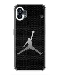 Чехол для Nothing Phone 1 с картинкой «Jordan Dark Carbon»