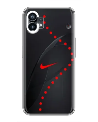 Чехол для Nothing Phone 1 с картинкой «Абстрактный дизайн Nike»