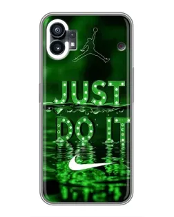 Чехол для Nothing Phone 1 с картинкой «Зеленый неоновый Nike» Чехол для Nothing Phone 1 с картинкой «Зеленый неоновый Nike»