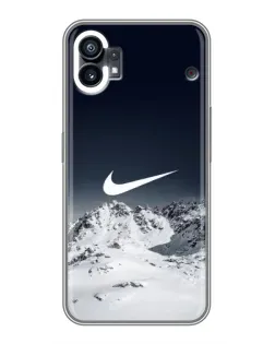 Чехол для Nothing Phone 1 с картинкой «Nike — зимние горы» Чехол для Nothing Phone 1 с картинкой «Nike — зимние горы»