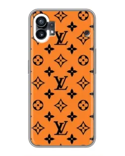 Чехол для Nothing Phone 1 с картинкой «Оранжевый стиль LV»