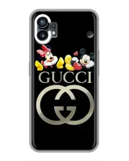 Чехол для Nothing Phone 1 с картинкой «Gucci — герои Disney»