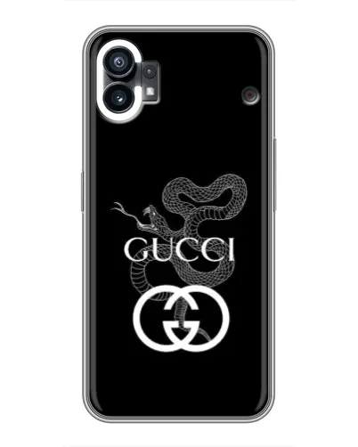 Чехол для Nothing Phone 1 с картинкой «Gucci — серебряная змея» Чехол для Nothing Phone 1 с картинкой «Gucci — серебряная змея»