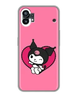 Чехол для Nothing Phone 1 с картинкой «Kuromi — любовь в сердце»