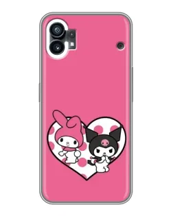 Чехол для Nothing Phone 1 с картинкой «Kuromi и My Melody»