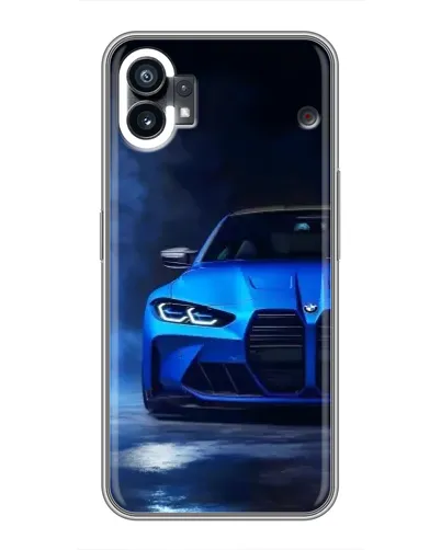 Чехол для Nothing Phone 1 с картинкой «Голубая BMW M4» Чехол для Nothing Phone 1 с картинкой «Голубая BMW M4»