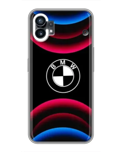 Чехол для Nothing Phone 1 с картинкой «Логотип BMW и неоновые дуги» Чехол для Nothing Phone 1 с картинкой «Логотип BMW и неоновые дуги»