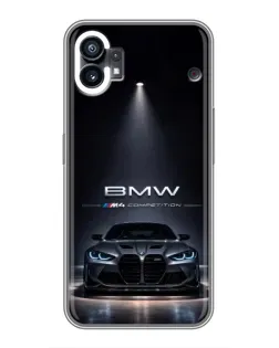 Чехол для Nothing Phone 1 с картинкой «BMW сквозь ночной город» Чехол для Nothing Phone 1 с картинкой «BMW сквозь ночной город»