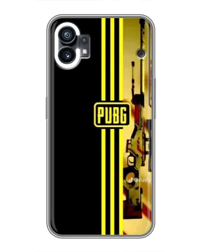 Чехол для Nothing Phone 1 с картинкой «PUBG — камуфляжный шлем»