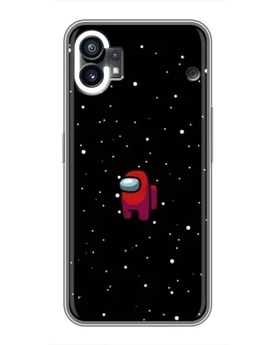 Чехол для Nothing Phone 1 с картинкой «Красный Among Us»