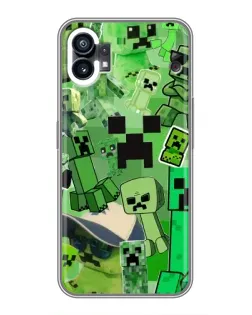 Чохол для Nothing Phone 1 з картинкою «Кріпери Minecraft» Чохол для Nothing Phone 1 з картинкою «Кріпери Minecraft»