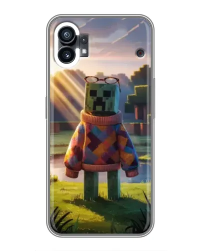 Чехол для Nothing Phone 1 с картинкой «Крипер в свитере»