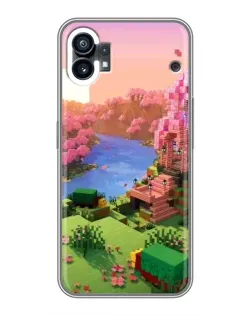 Чохол для Nothing Phone 1 з картинкою «Рожеве дерево Minecraft» Чохол для Nothing Phone 1 з картинкою «Рожеве дерево Minecraft»