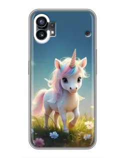 Чехол для Nothing Phone 1 с картинкой «Единорог на поляне» Чехол для Nothing Phone 1 с картинкой «Единорог на поляне»