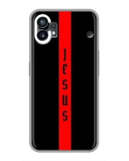 Чехол для Nothing Phone 1 с картинкой «Красная линия веры»