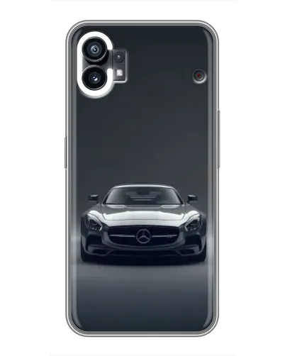 Чехол для Nothing Phone 1 с картинкой «Mercedes на черном»