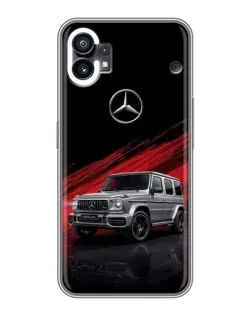 Чехол для Nothing Phone 1 с картинкой «Mercedes G-Class красный»