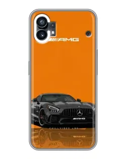 Чехол для Nothing Phone 1 с картинкой «Оранжевый Mercedes AMG»