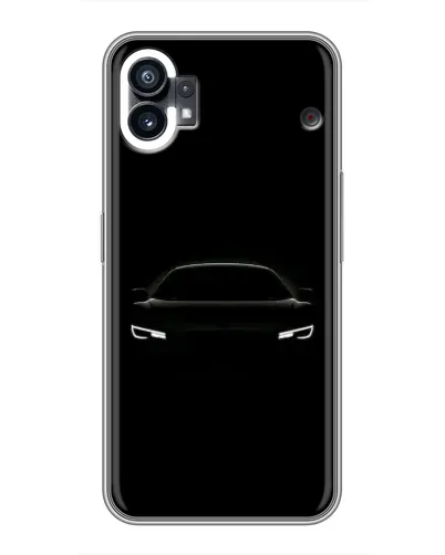 Чехол для Nothing Phone 1 с картинкой «Взгляд Audi в темноте»