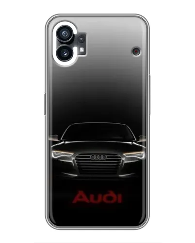 Чехол для Nothing Phone 1 с картинкой «Audi — градиентный контур»