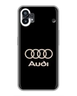 Чохол для Nothing Phone 1 з картинкою «Audi — золотий логотип»