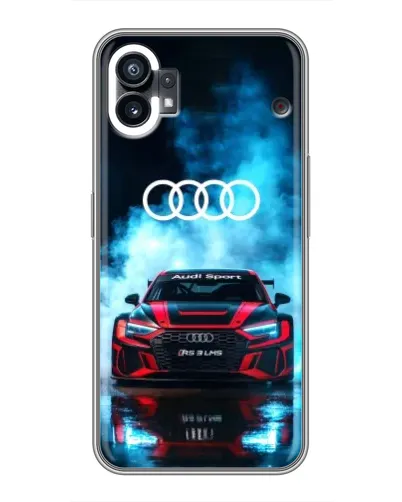 Чехол для Nothing Phone 1 с картинкой «Audi Sport — неон»