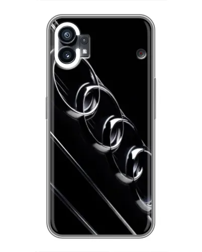 Чехол для Nothing Phone 1 с картинкой «Audi — абстрактные кольца»