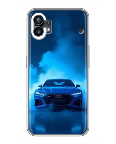 Чехол для Nothing Phone 1 с картинкой «Audi — голубая энергия»