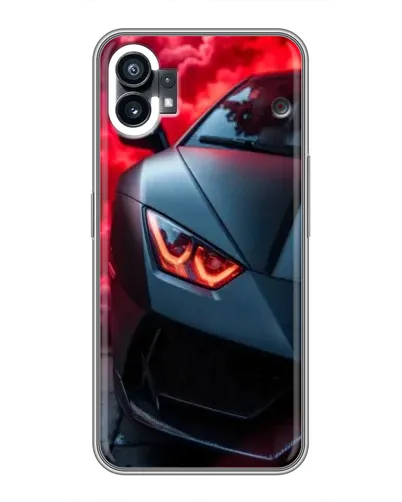 Чехол для Nothing Phone 1 с картинкой «Lamborghini красное сияние»
