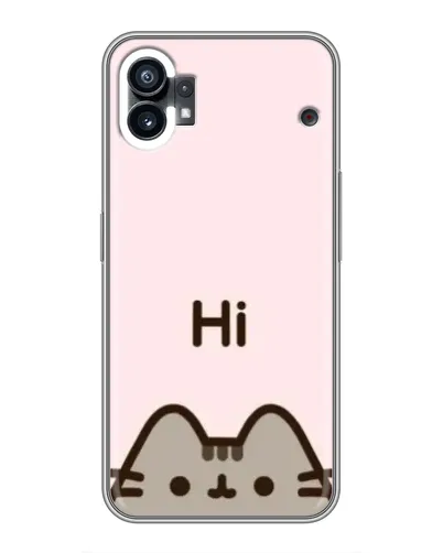 Чехол для Nothing Phone 1 с картинкой «Пушин говорит Hi» Чехол для Nothing Phone 1 с картинкой «Пушин говорит Hi»