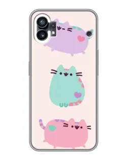 Чохол для Nothing Phone 1 з картинкою «Pusheen тріо»