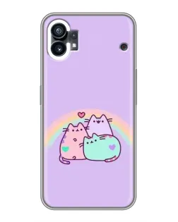 Чохол для Nothing Phone 1 з картинкою «Веселкові Пушини»