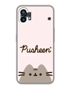 Чохол для Nothing Phone 1 з картинкою «Pusheen логотип»