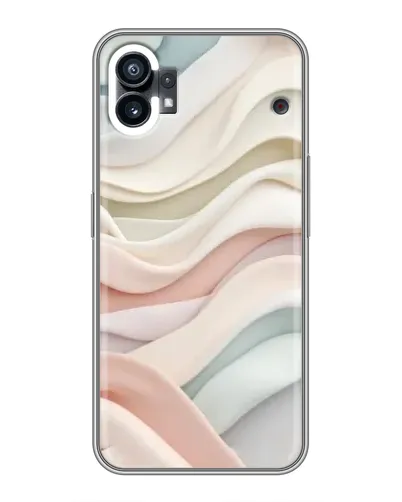 Чехол для Nothing Phone 1 с картинкой «Пастельные нежные волны»